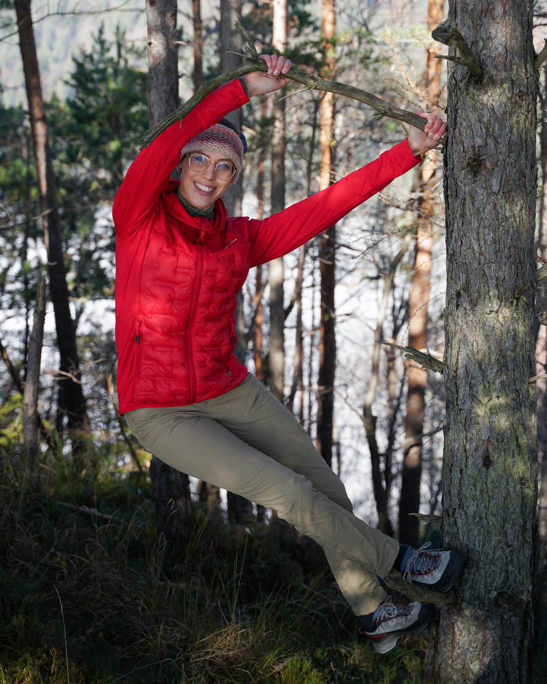 Ženska Primaloft jakna Liora Rdeča